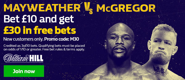 William Hill New Customer Offer - Bet £10 Get £30 Free Bet